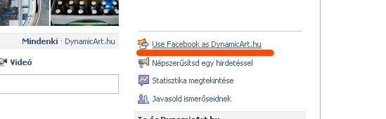 facebook profile váltás
