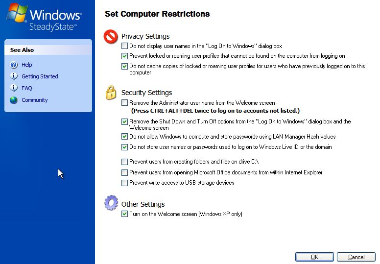 Számítógépszintű korlátozások