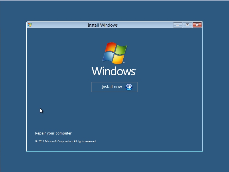 Windows 8 install